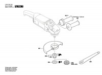 Bosch 3 603 C59 V01 Pws 20-230 J Angle Grinder 230 V / Eu Spare Parts